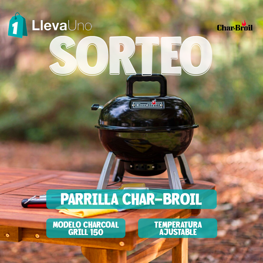 ¡SORTEOOO! 🥳

Llevate esta increíble Parrilla #CharBroil Charcoal Grill 150. 😍✨

Para participar:
✅ Seguinos.
✅ Dale Rt y Mg.
✅ @ a una persona (mientras más personas, más posibilidades tenés).

🗓19/09

Suerte a todos/as. 🥳