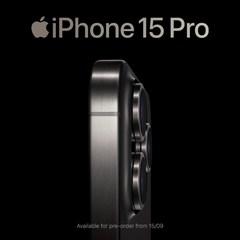 Apple's tweet photo. NEWSFLASH from the Apple Event. Introducing iPhone 15 Pro, iPhone 15, Apple Watch Series 9, and Apple Watch Ultra 2.