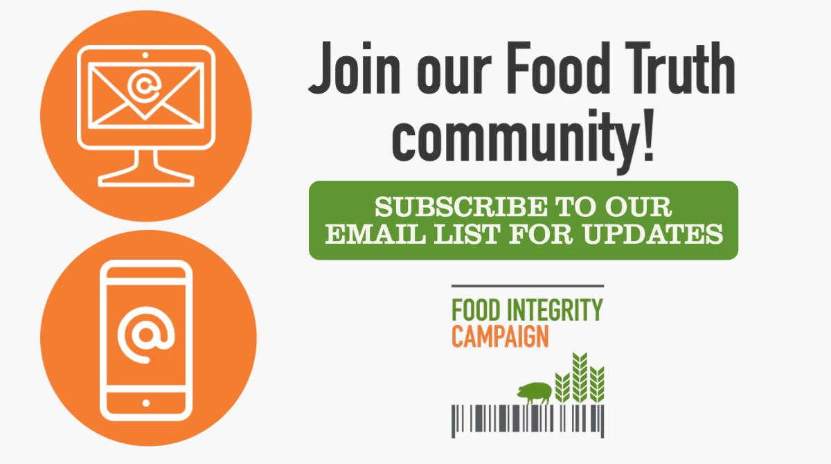 Ready to make a difference for #foodintegrity? 🌾 🍲 Join our email list and be the first to know about our campaigns, action opportunities, and the latest in the fight for a better #foodsystem!

Don't miss out – sign up today and be part of the change: bit.ly/FIC_EmailSignUp