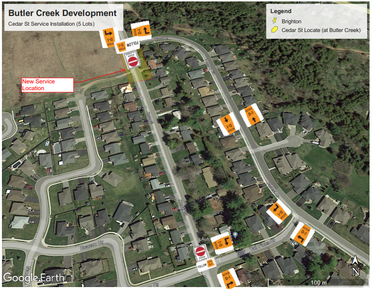 UPCOMING ROAD CLOSURE 🚧

Please be advised Cedar Street from Forest Drive to Tall Pines Drive will be closed for work from September 18th to 29th.

A detour route will be in place directing traffic onto Forest and Tall Pines Drive. 

The road will be open during Applefest.