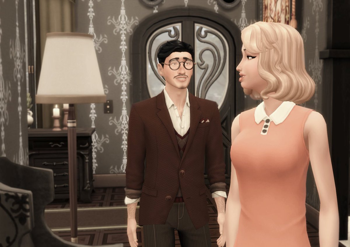 MrsMerleSimming's tweet image. Peachy little Nancy... Could she become the next Mrs Goth? Time to go out and find by yourself, Mortimer!

#60s #Sims4  #notanothergothslegacy