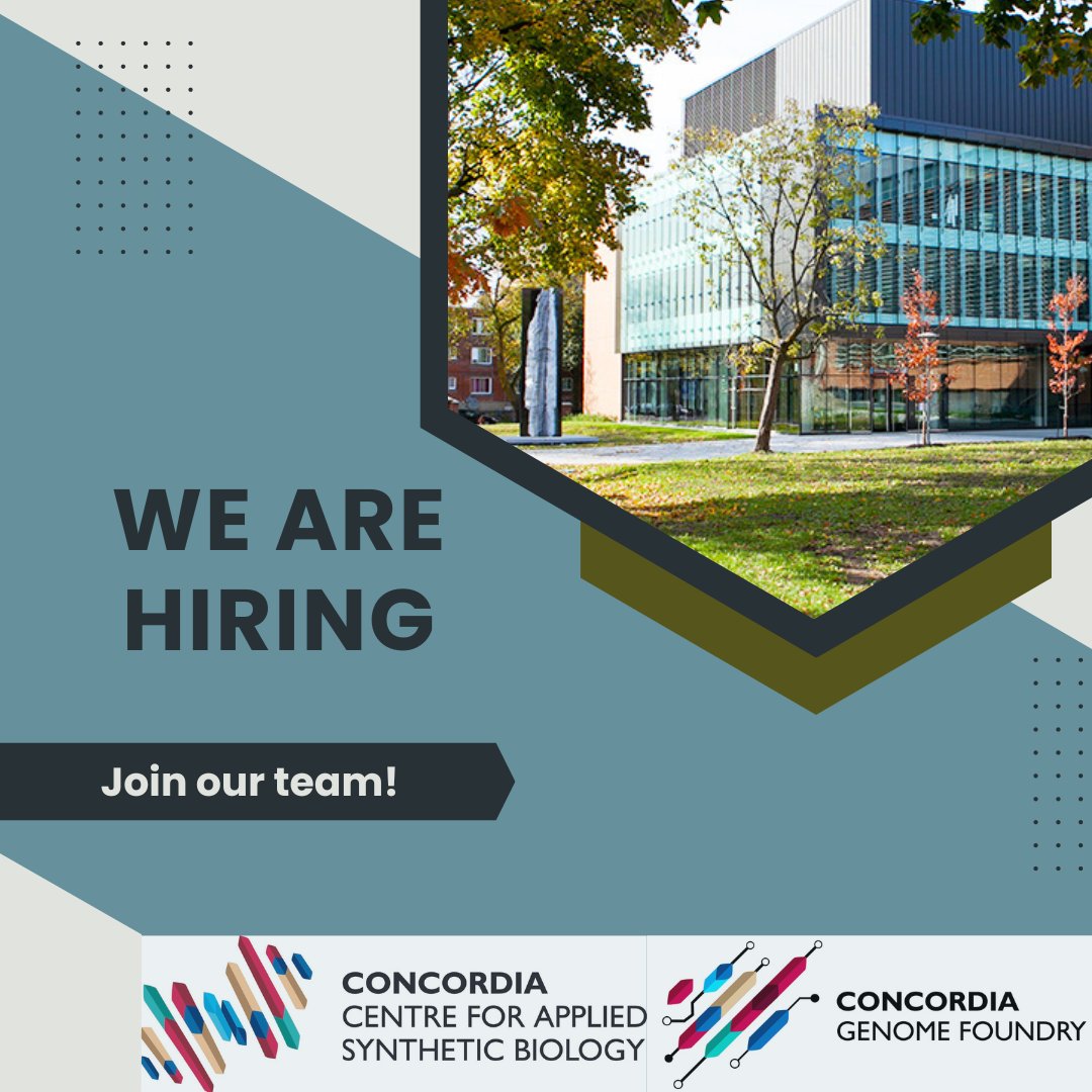 🧬Career Opportunity: Research Associate / #GenomeFoundry Platform Coordinator in Microbial Cell Engineering at #Concordia’s CASB! Are you equipped with expertise and enthusiasm for #SynBio? Elevate your career by joining our team. #ResearchCareer ➡️bit.ly/3LlqTw2