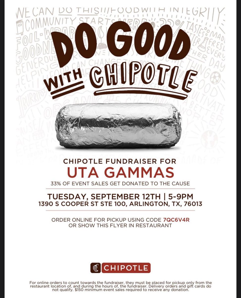 CH_Workshop's tweet photo. Eat chipotle or else!! 🤭🤭 https://t.co/miruzeVQUF
