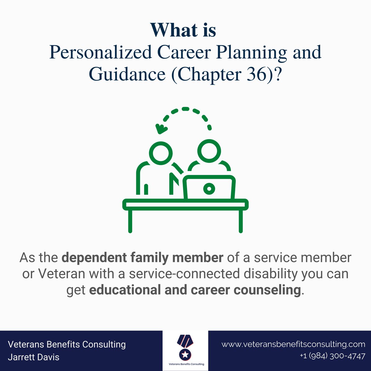 jarrettdavisvbc's tweet photo. Are you eligible for VA education benefits to go to school? 
Then you can apply for career planning and guidance benefits!

If you want to learn more, let us know!

#veteransbenefitsconsulting #chapter36 #veteranservices https://t.co/3HMNoIhxaa