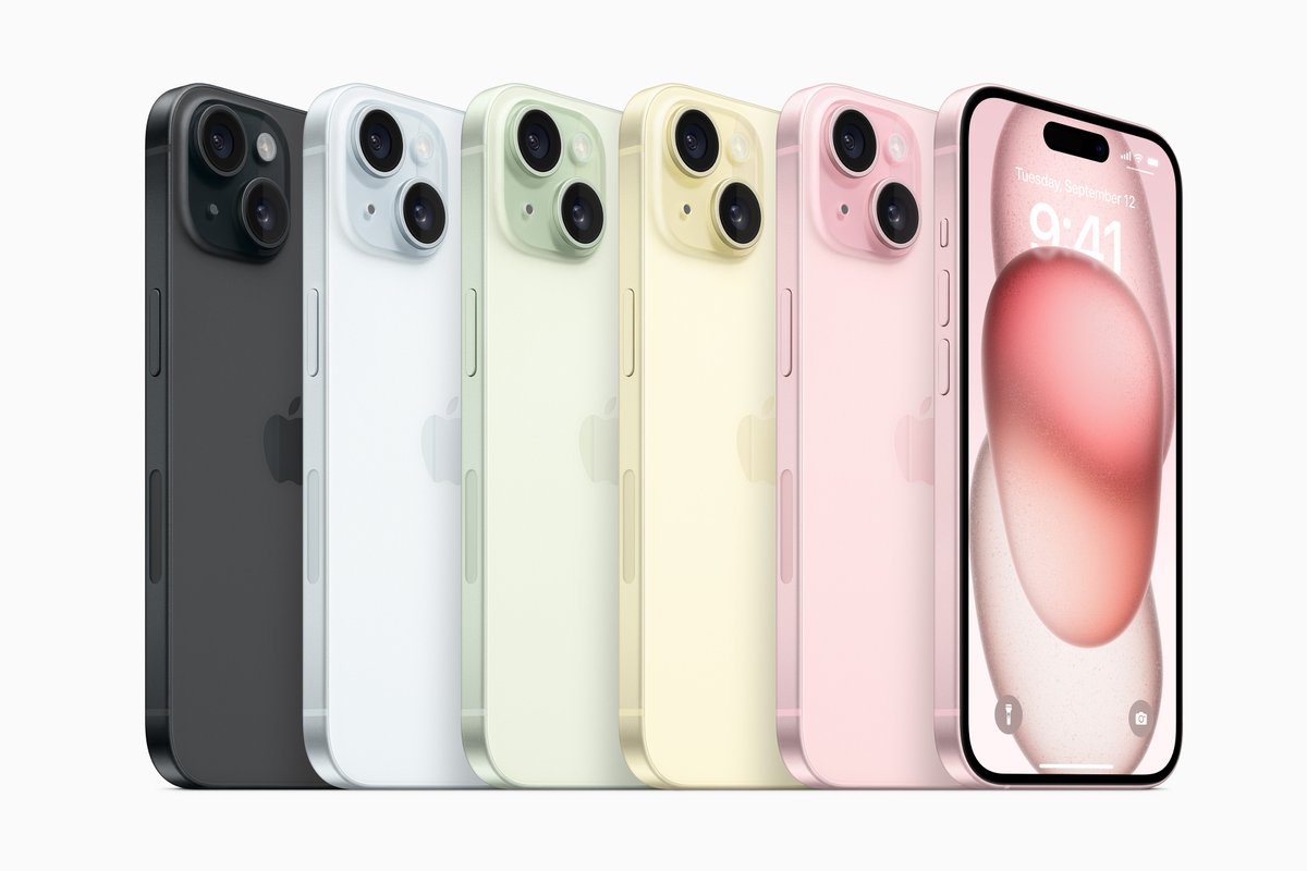theapplehub's tweet photo. The iPhone 15 colors with a textured matte finish 😍

Black
Blue
Green
Yellow
Pink

Which color is your favorite? https://t.co/GmAKO7sUyO