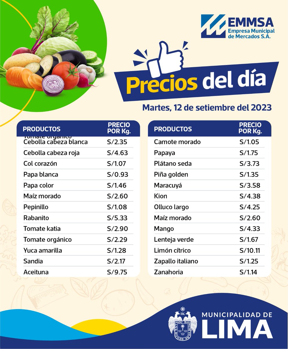 Encuentra los mejores precios en el #GMML hoy martes 12 de setiembre! bit.ly/3C3m5o5