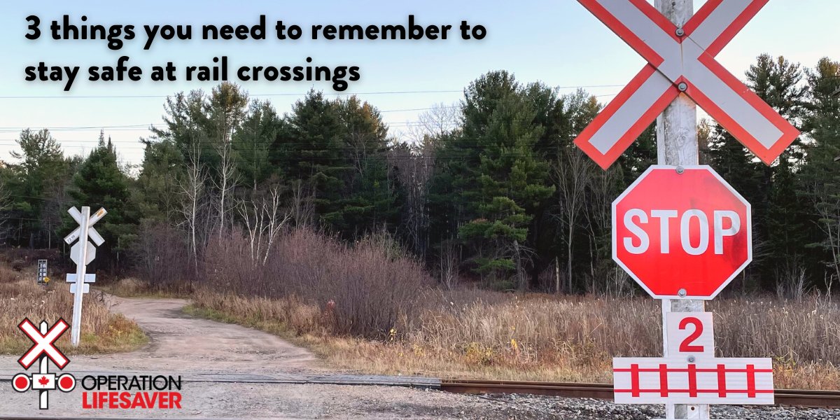 It's Rail Safety Week across North America, and we're taking part in the national messaging to help bring awareness to rail safety.

To get things started, here are 3 things to remember:

1️⃣Stay alert
2️⃣Stop, look both ways, listen
3️⃣Follow all signs, signals

#STOPTrackTragedies