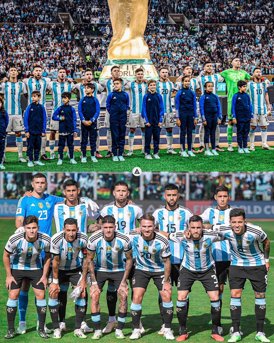 En el Maracaná, en Wembley, en Qatar, en La Paz. Este equipo se te planta y te baila, no le importa nada, los pibes solo quieren juntarse a jugar al fútbol.

La Selección Argentina de fútbol. 👏🏻🇦🇷