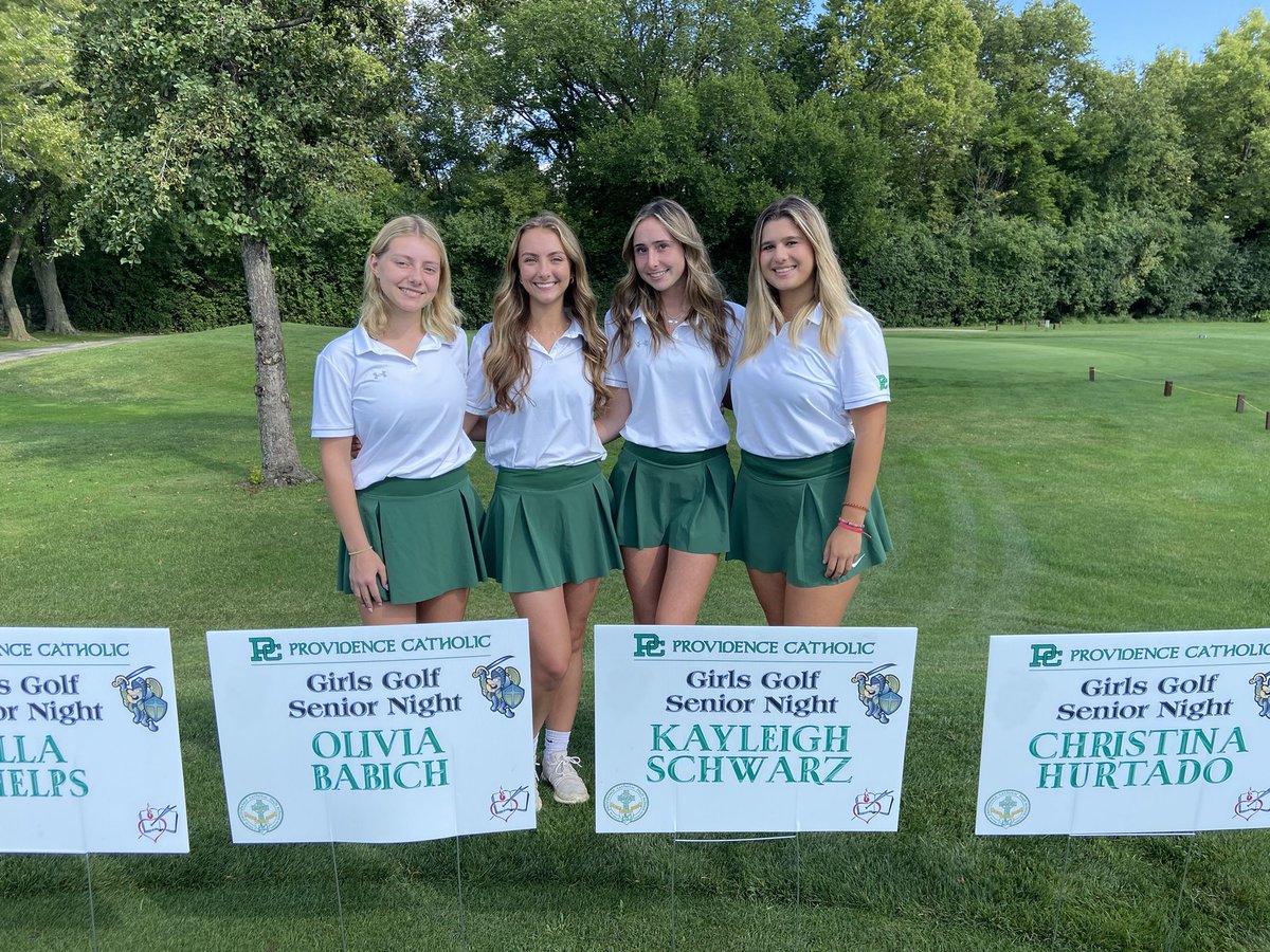 PCPaulHouston's tweet photo. Beautiful day for Girls’ Golf Senior Night! Congratulations ladies. https://t.co/hcV0Ix1xpy
