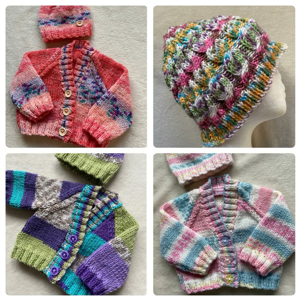 Bettysmumknits's tweet photo. Colourful baby knitwear in sizes from premature to 12 months and rainbow adult beanie hats perfect gift ideas if youβre shopping early for Christmas ππ§Άπ
https://t.co/Ln41ILQ25h
#MHHSBD #etsygifts #CWordSeptember #rainbowknits https://t.co/JPzaFxdWS5