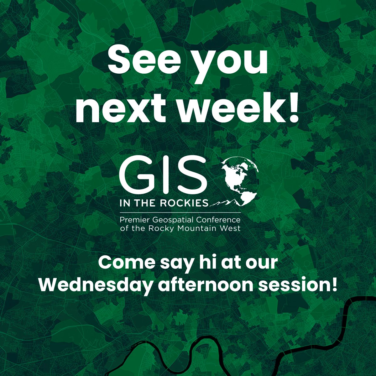 get_ChronoCards's tweet photo. Will you be at @GISInTheRockies next week? Come say hi!

We'll have a talk Wednesday afternoon, and be around the conference both days.

#gis #arcgis #arcgispro https://t.co/awEjINIA5n
