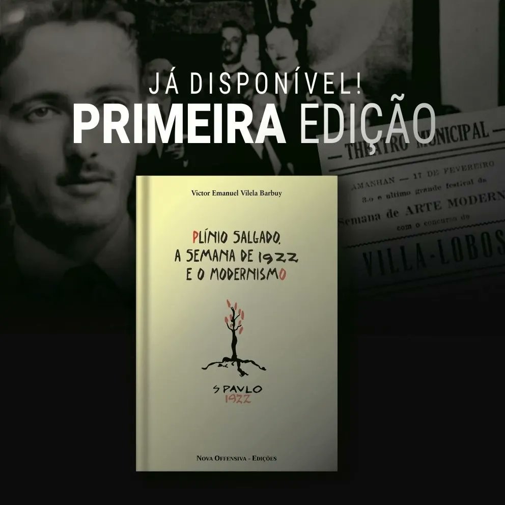 novaoffensiva's tweet photo. Estamos de volta!

Nosso projeto de retomada das publicações da Editora Nova Offensiva já está em andamento, e a primeira obra que apresentamos é "Plínio Salgado, a Semana de 1922 e o Modernismo", escrita pelo professor Victor Emanuel Vilela Barbuy. 

https://t.co/4qGVxKK3SA https://t.co/2CZ1brhowh