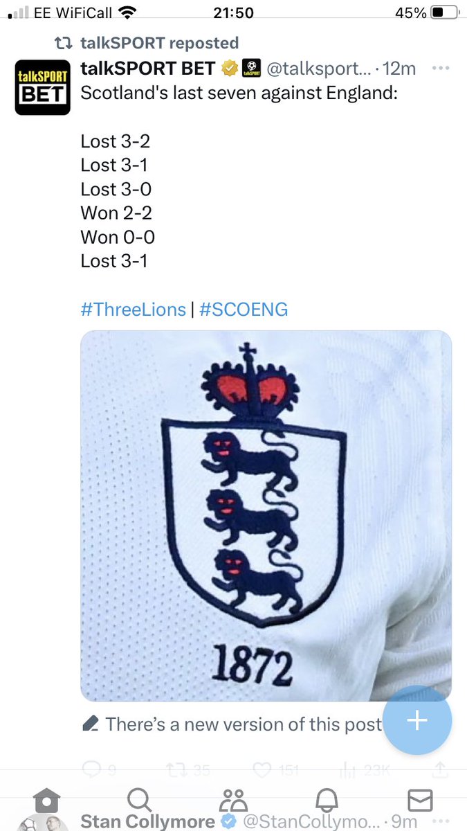 #SCOENG Scotlands last 7 against England ……. 😂😂
