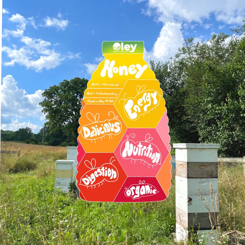 oleyhempfarms's tweet photo. Have a look at this amazing artwork created by Lauren Arriaga - highlighting the natural benefits of using Oley Hemp Raw Honey.

👉 https://t.co/ld4rGpmi0l

#honey #honeycomb #rawhoney #raw #honeybee #bees #localhoney #oley https://t.co/UJCHEnsvg0