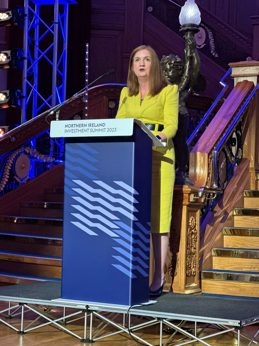 It was a pleasure to welcome delegates from all over the world to Northern Ireland tonight. Excited to showcase our innovative and talented local businesses and people to global investors. #OurBigAmbition #NIIS23