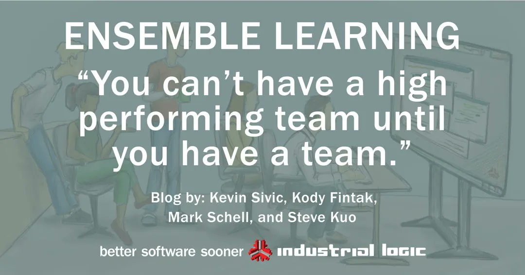 Learning something new can be challenging.  

How do Industrial Logic crafters do it?

bit.ly/3R24J5j

#testing #coding #programming #softwaredevelopment #enigneering #ensemblelearning