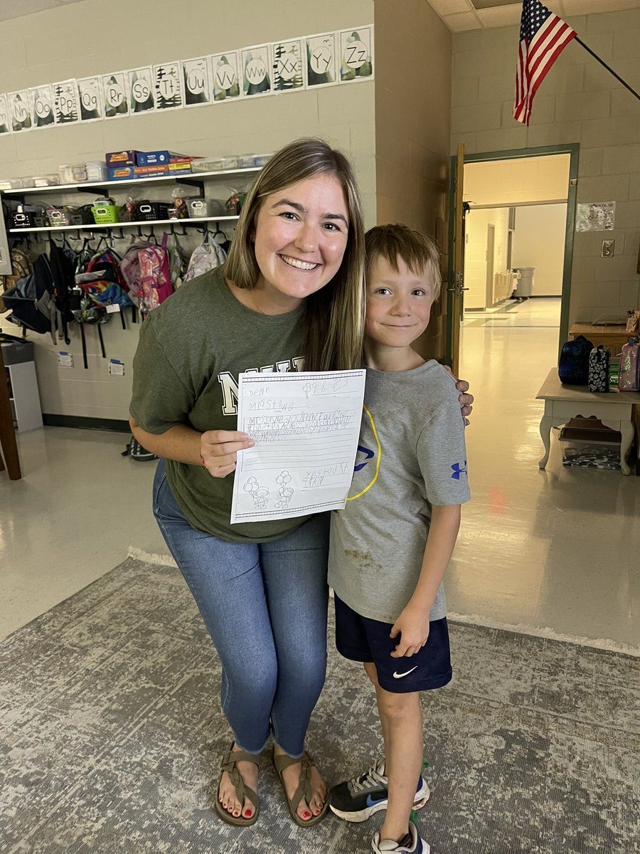 This precious 2nd grader wrote me the sweetest letter thanking me for being his trusted adult! My heart is so full! 💚 @MVESGainesville #TrustedAdult