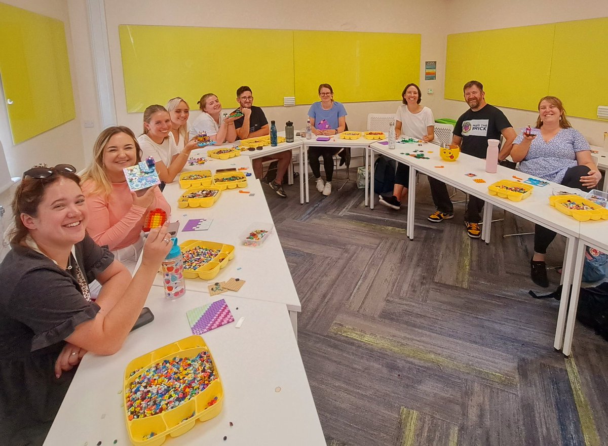 ClaretheOT's tweet image. 👷‍♂️👷‍♀️ Play as a Therapeutic Occupation part 2 was us doing an amazing Lego workshop by the brilliant Nick at @BrightonBricks. I was blown away by the students creativity and enthusiasm. Well-done everyone 👷‍♀️👷‍♂️ @uniofbrighton @BrightOccTher @RCOTStudents #OccupationalTherapy #Lego