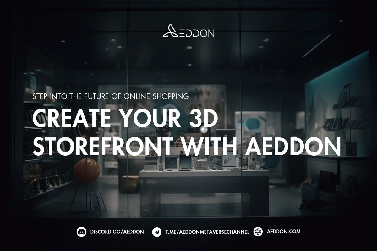 AeddonMetaverse's tweet photo. ποΈ Step into the future of online shopping with Aeddon Metaverse!
π Create your own 3D storefront and captivate customers with immersive experiences.
π¬π Say goodbye to traditional e-commerce and embrace the next level of retail innovation.
#AeddonMetaverse #ShopIn3D https://t.co/PdcR4yEeeX