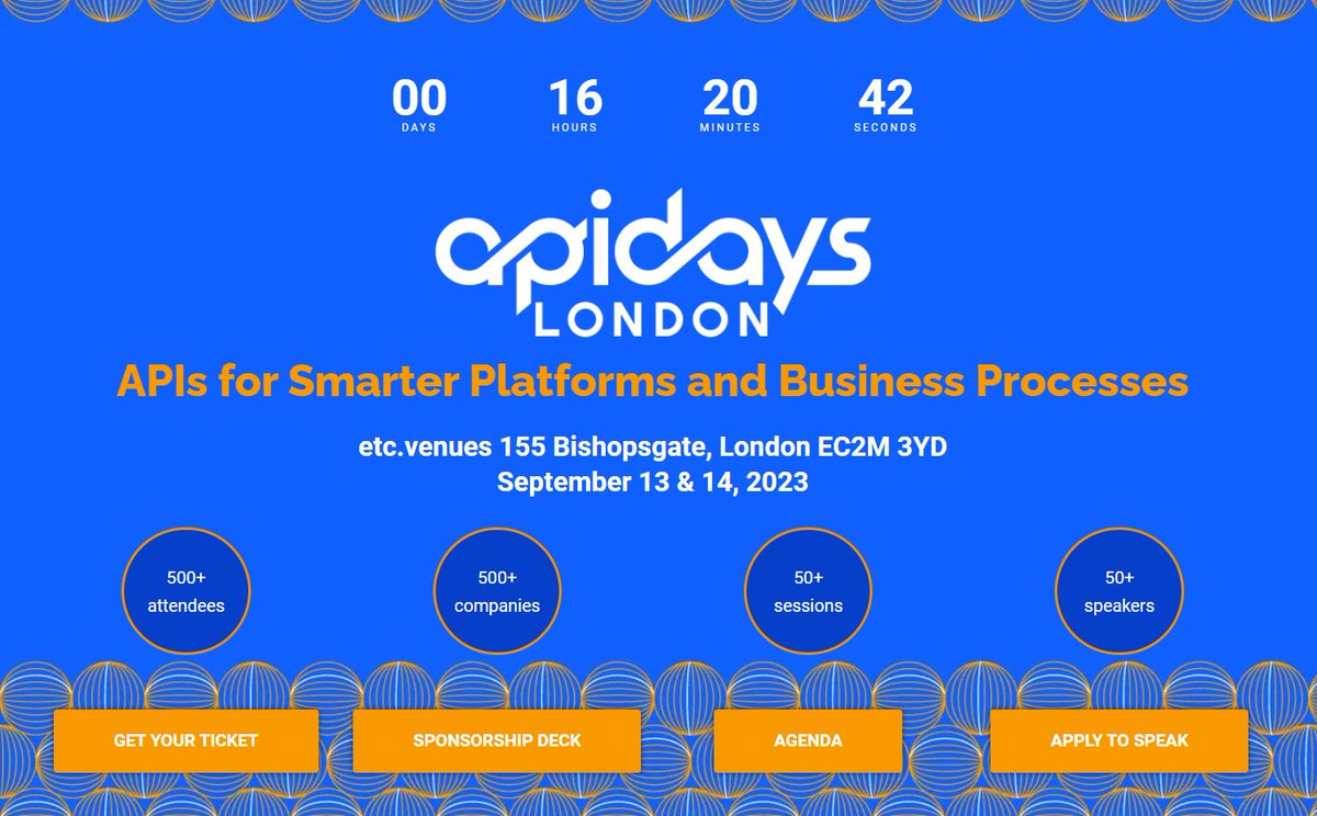 ManningBooks's tweet image. Time until #APIDays London is growing short! Don&apos;t miss out. 

Manning authors Ikenna Nwaiwu, Jon P. Smith, and José Haro Peralta will be in attendance. Take some time during the lunch break to say hello. 

Free eBooks and unique discount codes await!

loom.ly/uaSE4qk