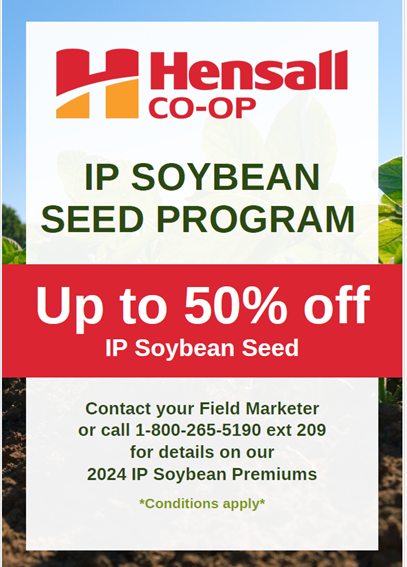 fabiocp_ca's tweet photo. 🌱 Calling all farmers! 🌱

Ready to maximize profits and safeguard your fields? Choose IP Soybeans 🚜💰
💡 Benefits:
💲 Up to $200 MORE profit per acre!
🔄 Rotate herbicides!
👀 Up to 50% OFF on IP Soybean seeds! 
Visit us at the Woodstock Farm Show🌾
#IPSoybeans
#HDCAgronomy https://t.co/3qeEz35jnv