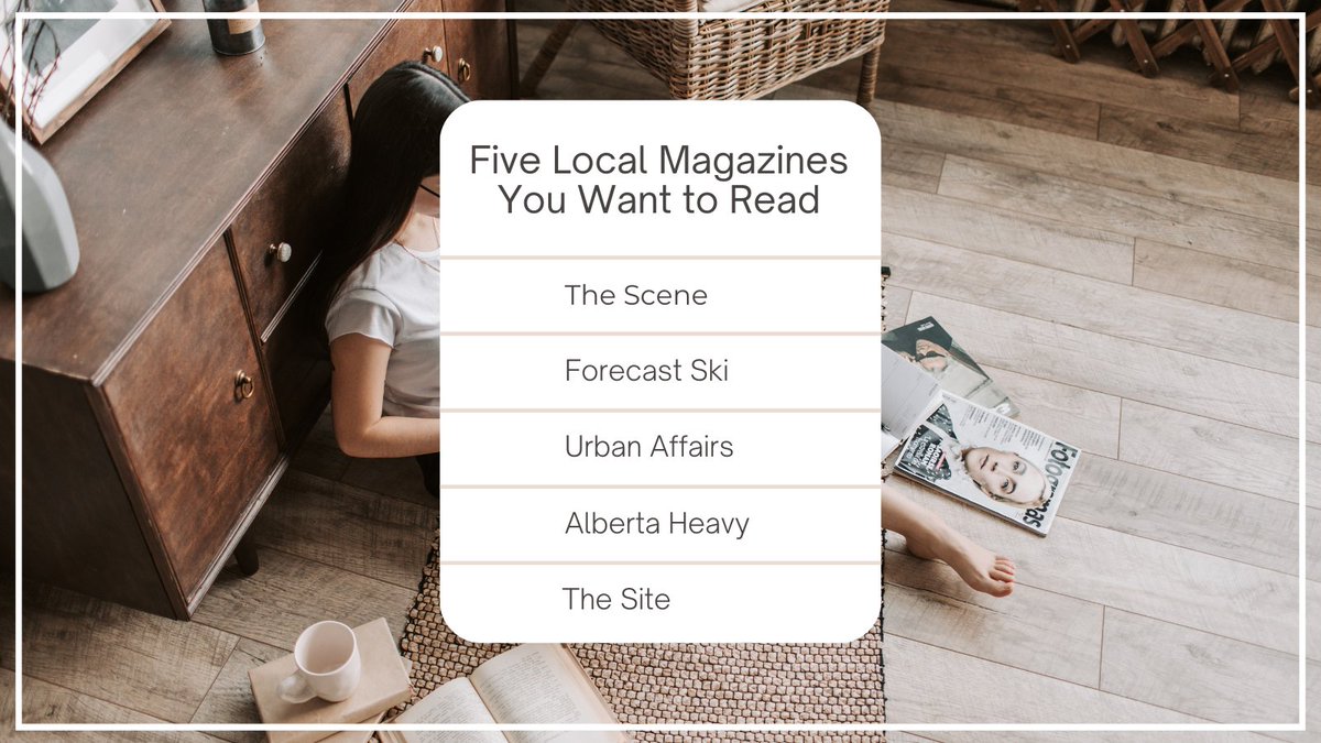 WeReadAB's tweet photo. As anyone who has spent time in Alberta knows, life in the prairies is defined by change and growth.
Read these Five Local Magazines to get a strong sense of Alberta and the lives lived.
https://t.co/mDkPzM72xg
#ReadAlberta #AlbertaMagazines #Magazines #ReadLocal https://t.co/dCYWNCCheK