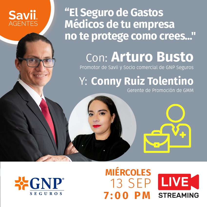 SaviiSeguros's tweet photo. ¿Consideras que el seguro de gastos médicos proporcionado por tu empresa es suficiente?. Te invitamos a unirte a nuestro live el día de mañana, miércoles 13 de septiembre a las 19:00 hrs 
https://t.co/okYiywlZnG https://t.co/CPLXVsPwdQ