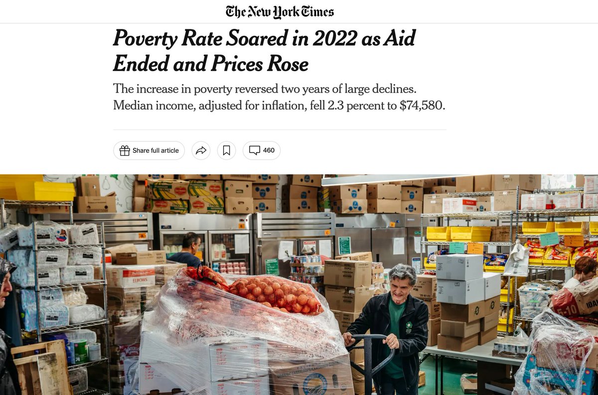 BREAKING NEWS: Poverty among children more than doubled in the United States last year, as living costs rose and many federal pandemic aid programs ended. -<a href="/nytimes/">The New York Times</a> 
nytimes.com/2023/09/12/bus…