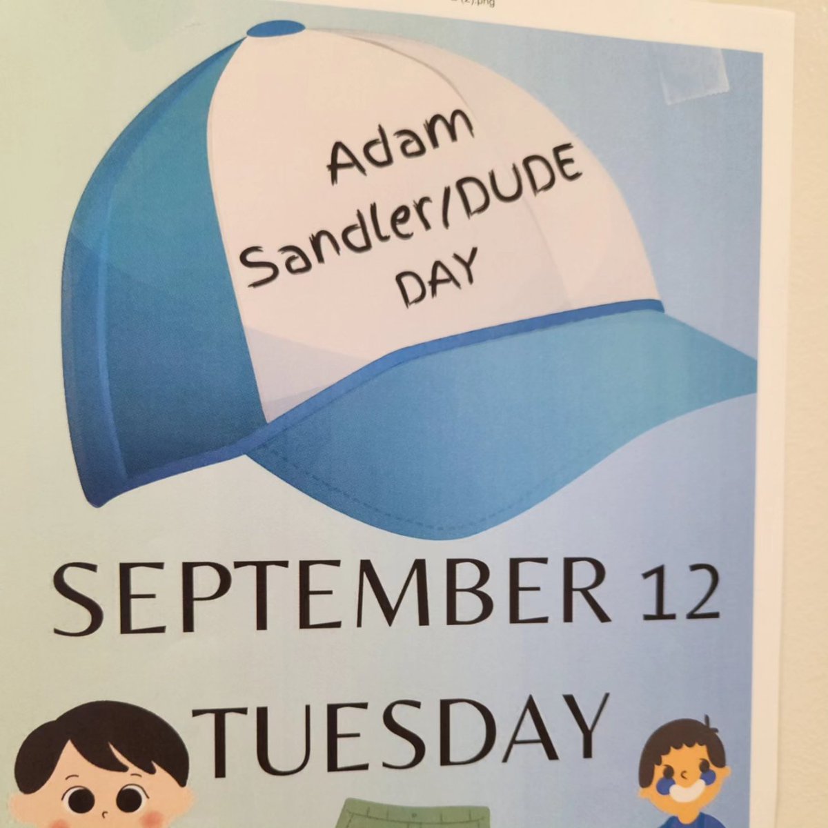 JenniferMarti26's tweet image. Dude Day inspired by @AdamSandler @Incarnate  #STEMrobotics @IwaMedusa Homeroom...way to represent
