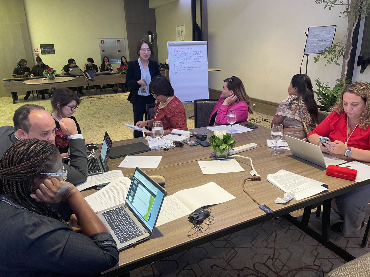 adaptationfund's tweet photo. AF national implementing entities from 25 countries provide examples of localized action plans &amp; key elements to integrate gender equality &amp; mainstreaming when developing effective adaptation projects on the ground, in interactive group session at #SantoDomingo readiness seminar. https://t.co/LCIGpJ7PEb