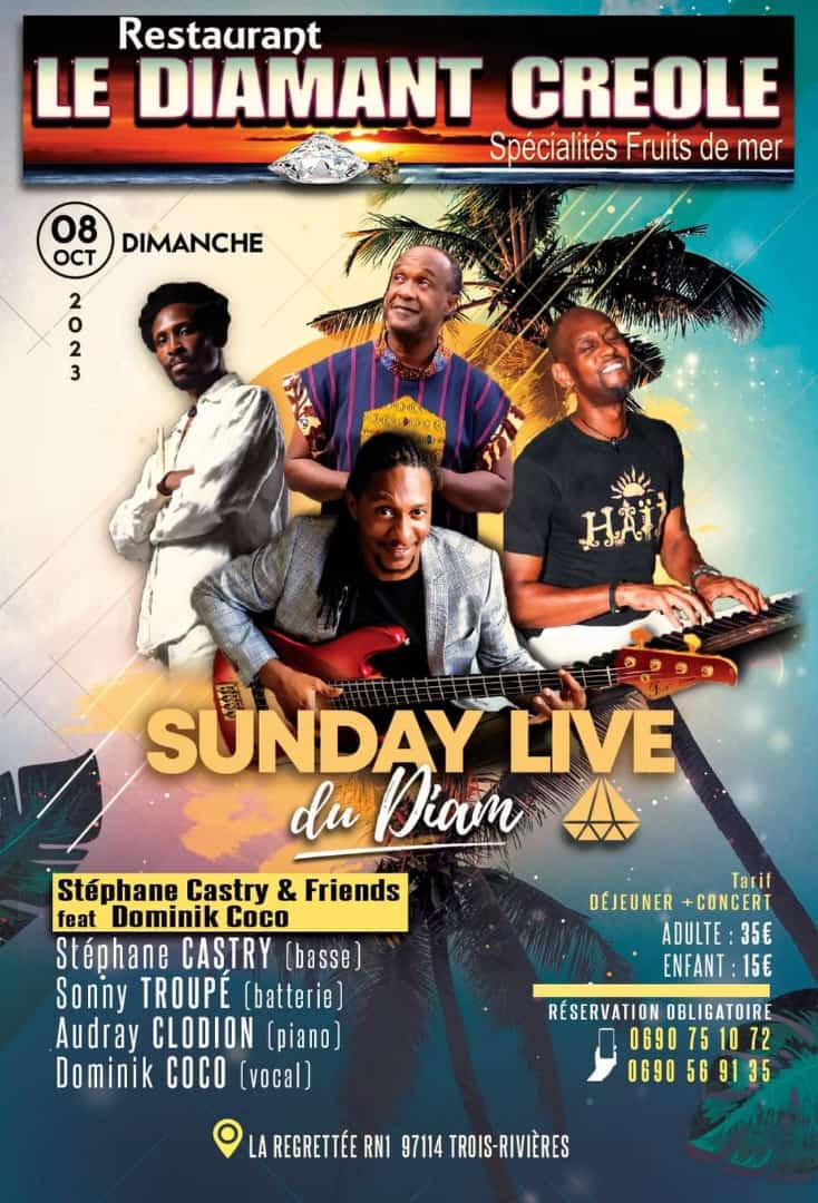 Stephane Castry🎸 <a href="/sonnytroupe/">Sonny Troupé</a> 🥁 Audray Clodion🎹 <a href="/DominikCOCO/">Dominik COCO</a> 🎤