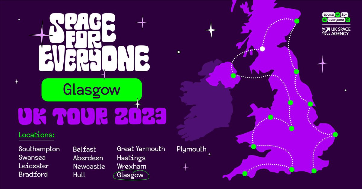 Ever wondered what it would be like to work within the UK Space Industry? An exciting free opportunity for pupils to engage in: 
🚀 72ft replica of LauncherOne rocket.
🚀 Virtual reality experience.
🚀 Career advice.
🚀 Space related activities.
21st-25th Sept @ George Square