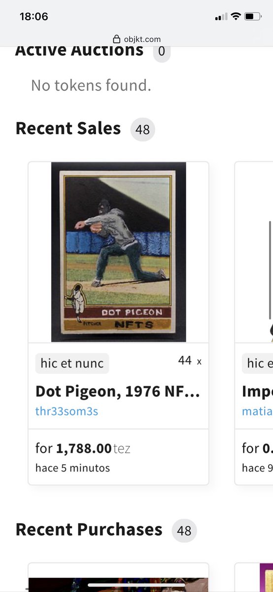 I just sold my Dot Pigeon #017 for 1788 #tez. Thank you very much <a href="/thr33som3s/">thr33som3s</a> for your great project. I'm really proud of you friend. Much respect 🫱🏽‍🫲🏾👨🏽‍💻✍🏽🫡 

objkt.com/asset/hicetnun…