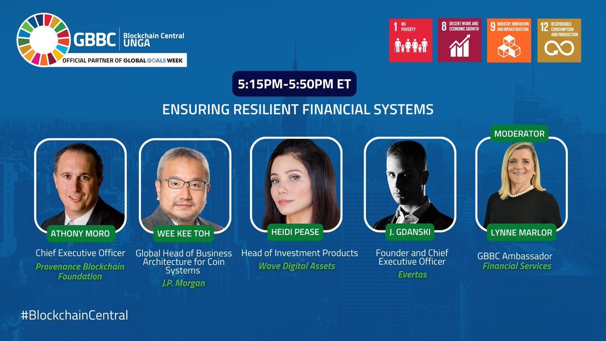 “Ensuring Resilient Financial Systems” is about to begin with @realAFM111, Wee Kee Toh, @Heidi_Pease, @gdanskij, and @LynneMarlor 🏦💸 Tune in now 👇 youtube.com/live/MBFC44EMD…