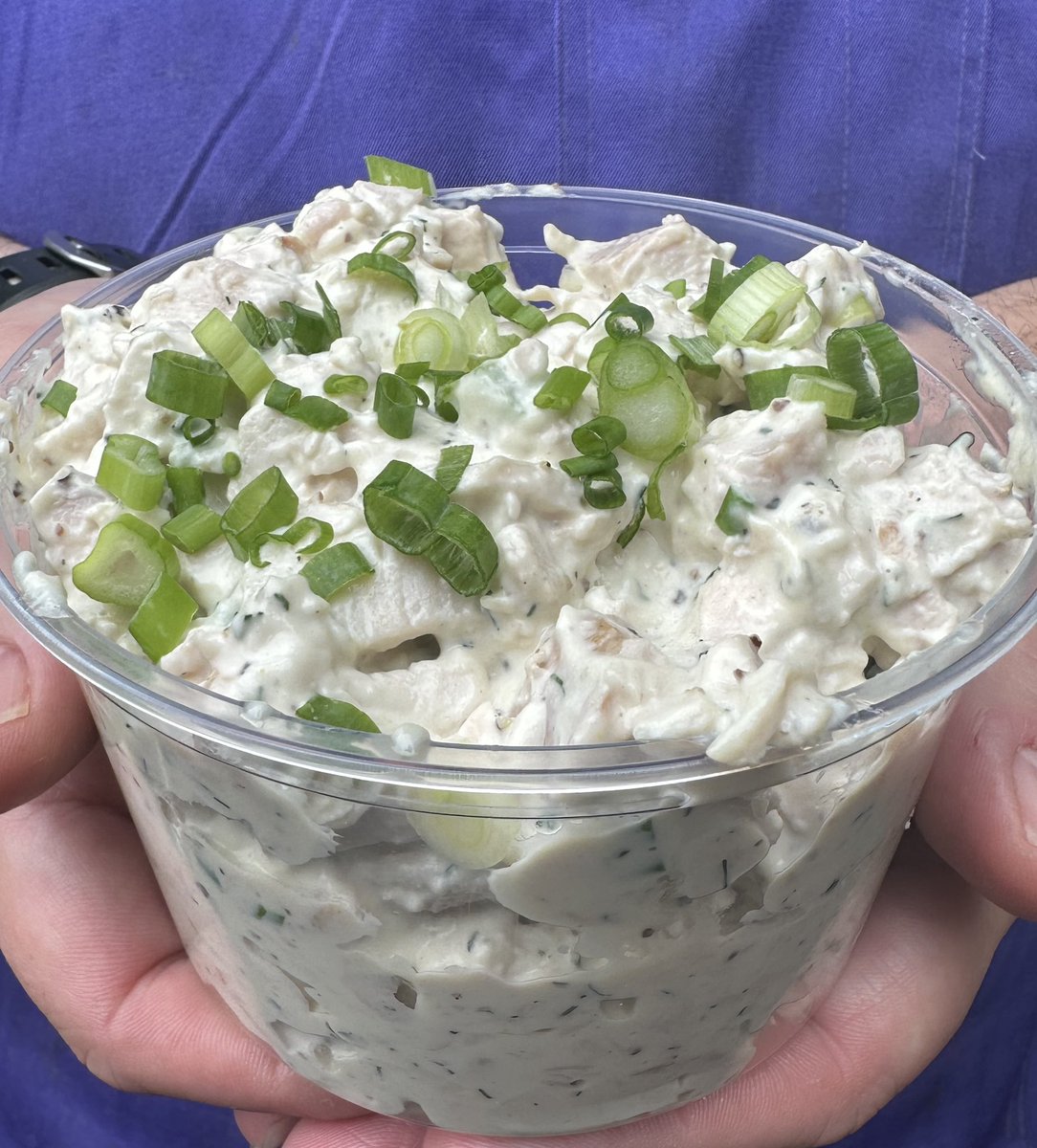 SMOKED CHICKEN SALAD!!!

Now taking preorders for pick up on Friday or Saturday.  Perfect for a tailgate!  

Slow smoked chicken breast, fresh dill, green onions, Dijon mustard, mayo, and seasonings make up this classic chicken salad with a smoky flavor.  Just $8.00 per pint!