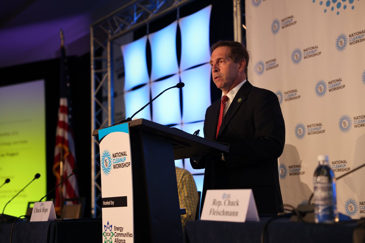 EM thanks <a href="/ENERGY/">U.S. Department of Energy</a> Dep. Sec. David Turk and U.S. congressional member <a href="/RepChuck/">Chuck Fleischmann</a> for their participation in today’s #NCW2023 and for sharing their perspectives on EM cleanup progress with attendees.