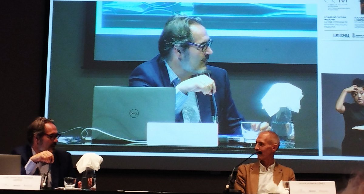 A propósito del Derecho en la Edad Moderna, con la exquisita presentación de <a href="/JoseFranAlenza/">José F. Alenza</a> esta tarde, desde el Museo de Navarra.