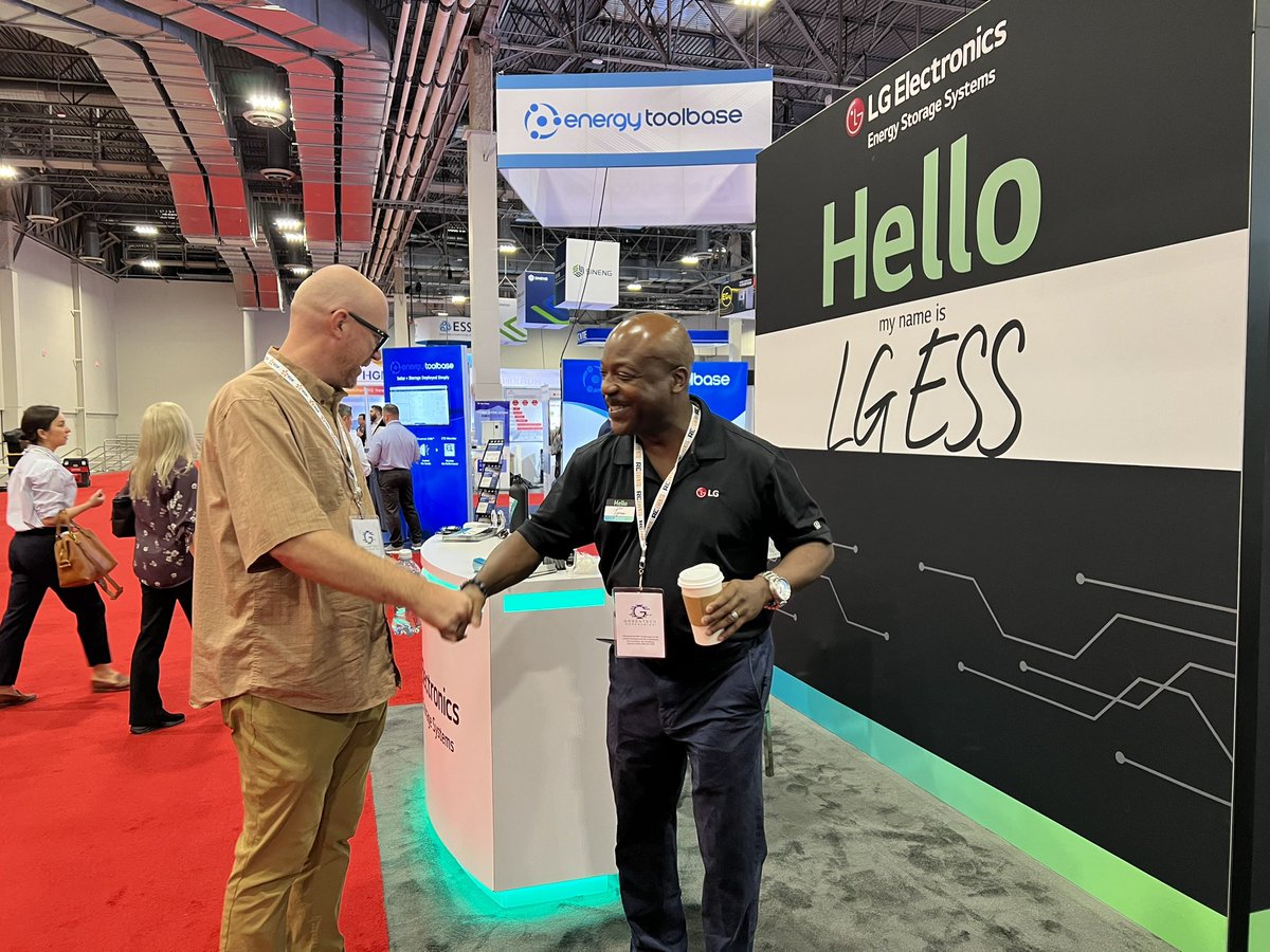 LG_ESS's tweet photo. Have you introduced yourself to LG Electronics yet? Say #HelloLGESS at booth # 4717 on Sands Expo Level 2 at RE+ 2023.
#LGElectronics #REplus23 #RenewableEnergy #CleanEnergy #EnergyStorage https://t.co/JeuyNkGBie