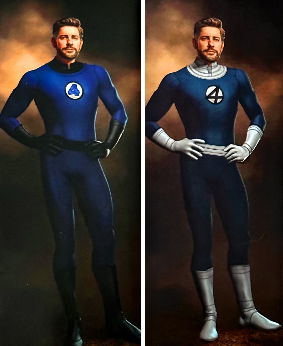 4FantasticoBRA's tweet image. 📸| QUE LINDO?

Em novas artes conceituais, vemos John Krasinski como Reed Richards, com trajes muito fiéis aos quadrinhos. 

As artes conceituais são de Multiverso da Loucura.