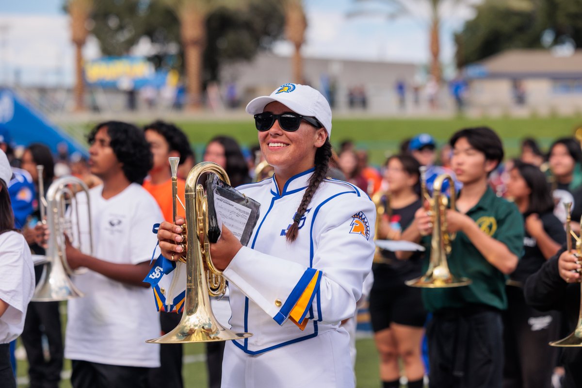 SJSUBands's tweet photo. 💙💛
#AllSpartans | #FuelTheBand | #BBitB
📸: Joseph Khalifa https://t.co/mnjzHN4CLk