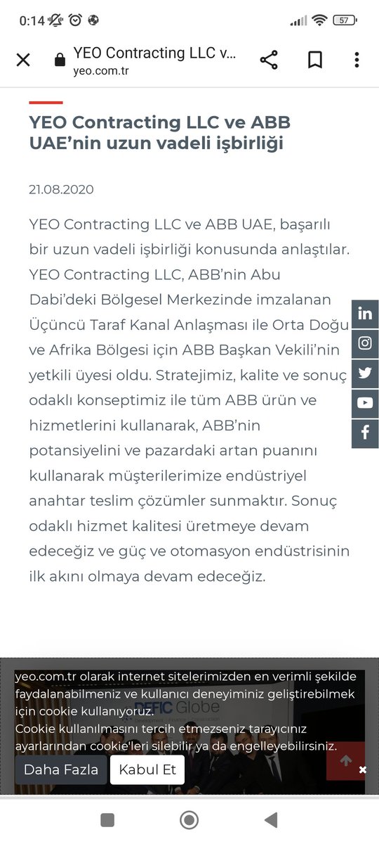 4.maddeyi okuduktan sonra hemen böyle bir ortaklık var mı diye baktım 2020'de şöyle bir işbirliği anlaşması imzalanmış Yine de habere temkinli yaklaşmak gerek eğer haber doğruysa bambaşka şeyler bizi bekliyor #yeotk