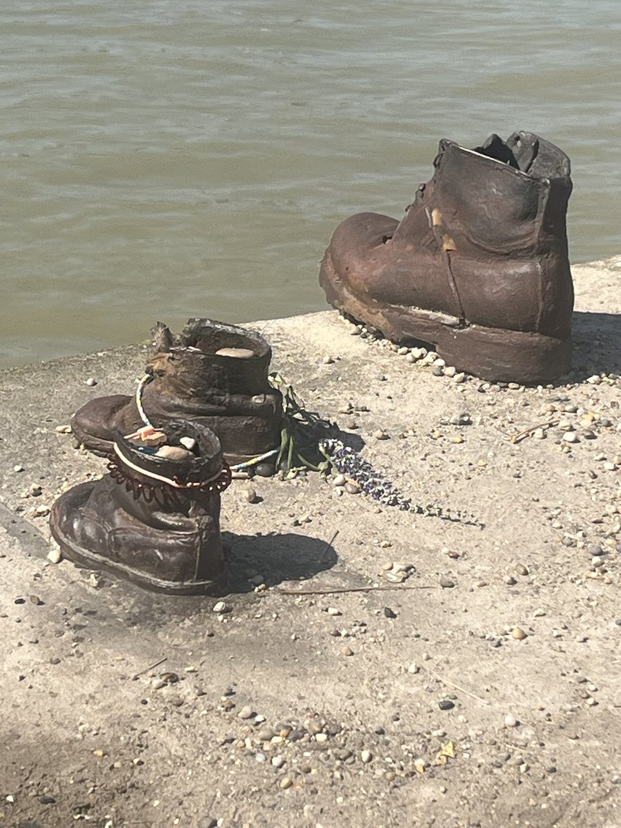 Just back from a great trip to #Budapest and a chance to (finally) see Shoes on the Danube Bank #HolocaustMemorial