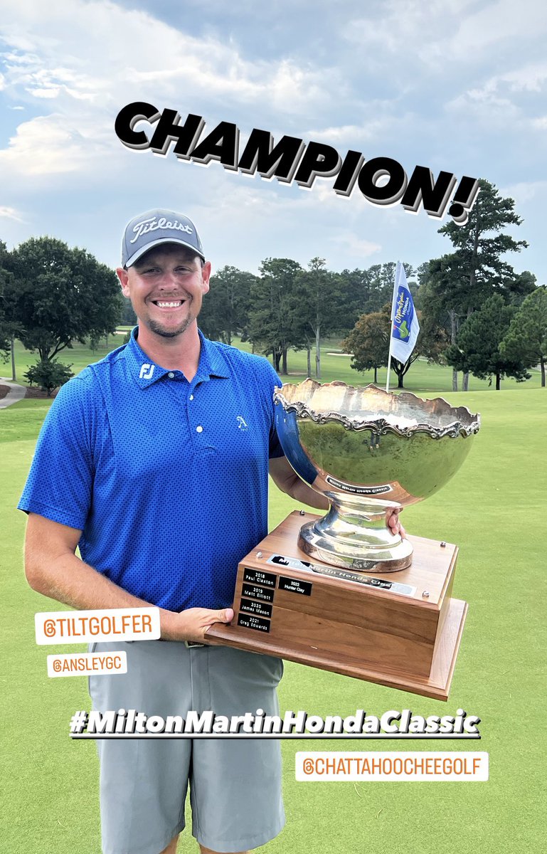Congratulations to <a href="/TiltGolfer/">Jacob Tilton</a> on winning the <a href="/MMHondaGA/">Milton Martin Honda</a> Classic <a href="/ChattGolfClub/">ChattahoocheeGolf</a>!