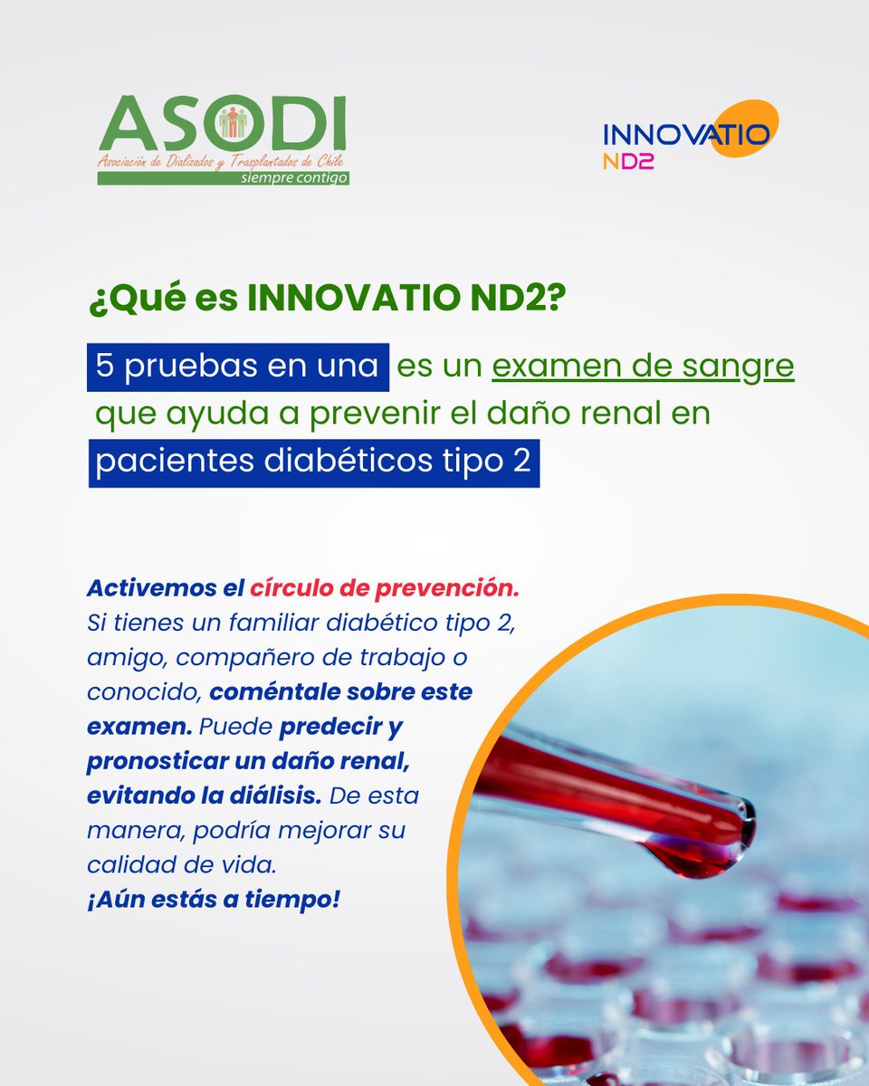 #BuenasNoticias ASODI concretó una alianza con socios estratégicos 🤝 Junto a @dialcare, @prevegen_lab e INNOVATIO ND2 buscan prevenir el daño renal y evitar que las personas con diabetes tipo 2 terminen en diálisis 🚨  

#saludrenal #riñones #riñon #dialisis #diabetestipo2
