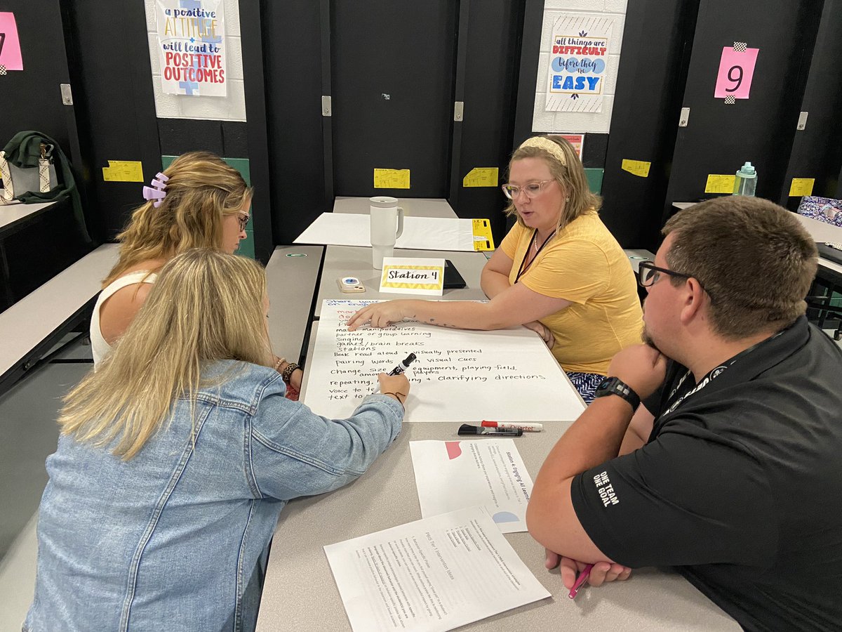 elswick_tiffany's tweet photo. District 19 Professional Development: Thank you Katie Beck for leading our MTSS discussions.  Todays PD was a huge success. #AHGiants https://t.co/p4u3Zuzx7A