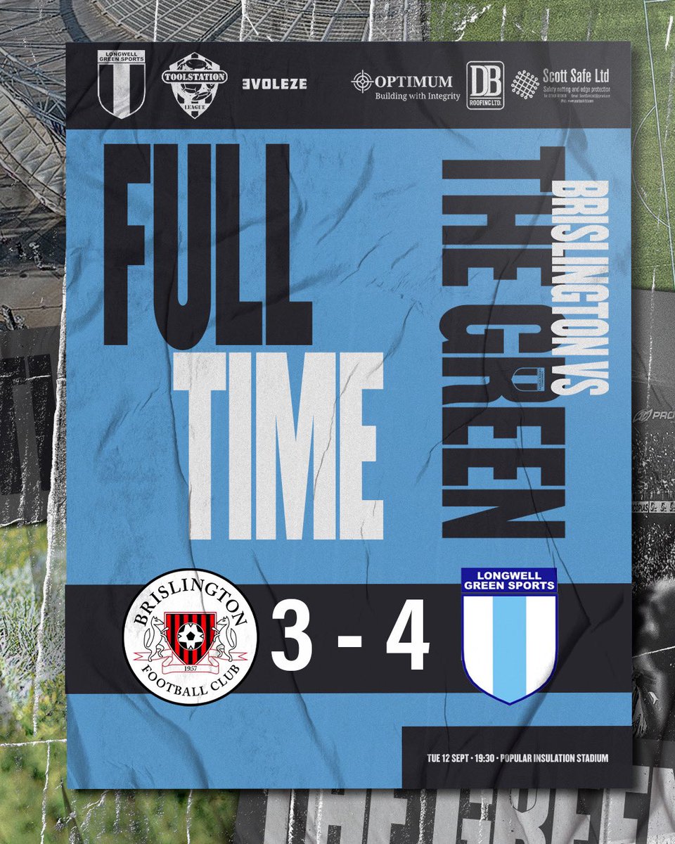 Longwell Green Sports FC (@longwellgreenfc) on Twitter photo RESULT:
<a href="/BrislingtonFC/">Brislington FC</a> 3 - 4 LWG 🔵⚪️
⚽️⚽️ x OSWIN
⚽️ x BROWN
⚽️ x WILLIAMS (FREE KICK)
Dominant second half from the green, sees us take all 3 points 🔵⚪️
<a href="/swsportsnews/">South West Sports News</a> RESULT:
<a href="/BrislingtonFC/">Brislington FC</a> 3 - 4 LWG 🔵⚪️
⚽️⚽️ x OSWIN
⚽️ x BROWN
⚽️ x WILLIAMS (FREE KICK)
Dominant second half from the green, sees us take all 3 points 🔵⚪️
<a href="/swsportsnews/">South West Sports News</a>