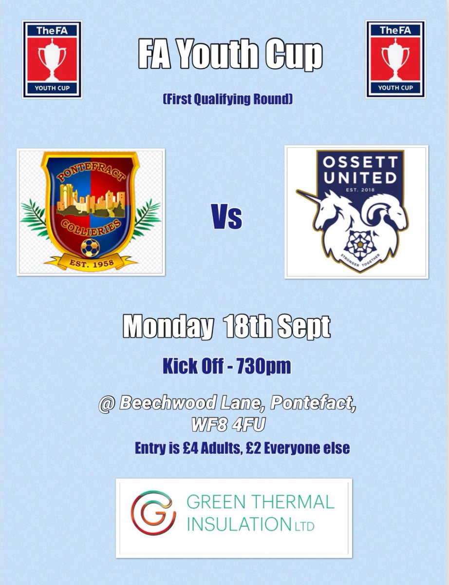 SedgeU18sU23s's tweet photo. The young sheepicorns go again in the FA Youth Cup first qualifying round, next Monday eve away to Pontefact Collieries. All your support is welcome @OssettUnited @YEFA2016 https://t.co/xfMdOugpYy