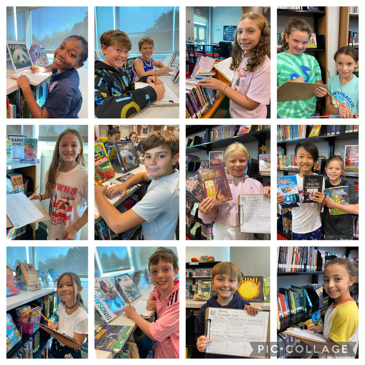 Grades 4 and 5 explored the library’s sections and new books by completing a scavenger hunt! Many students discovered books they were excited to read and check out! #remarkableredclay <a href="/CookeCardinal/">Cooke Elementary</a> <a href="/RCCSDLibraries/">RCCSD Libraries</a> <a href="/RedClaySchools/">Red Clay Consolidated School District</a>