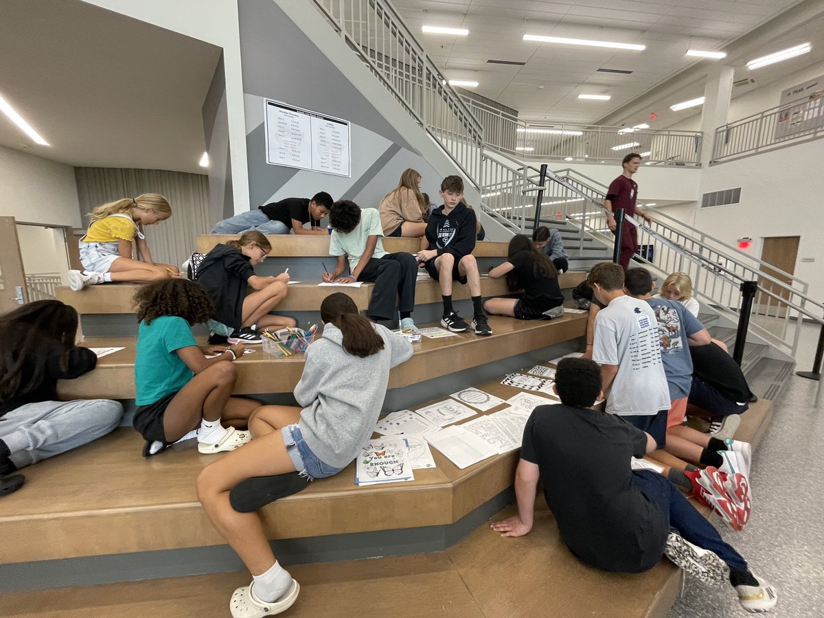ChelseaSoetaert's tweet photo. Day 2 of Suicide Awareness and Prevention week activity: Calm Coloring!! Coloring is a great way to relax, be creative and practice mindfulness. Positive coping skills are key to suicide prevention! #mySTMSrocks #OPS233 #schoolcounseling #mentalhealth https://t.co/roMaWsp8I0