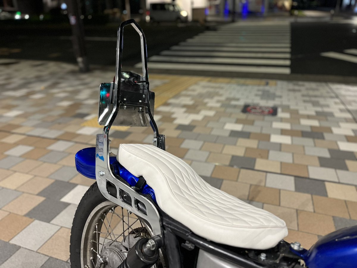 ストックフレームでSRチョッパー、スイングアームとフォークもストック長で、あとで触る遊び残し🙌